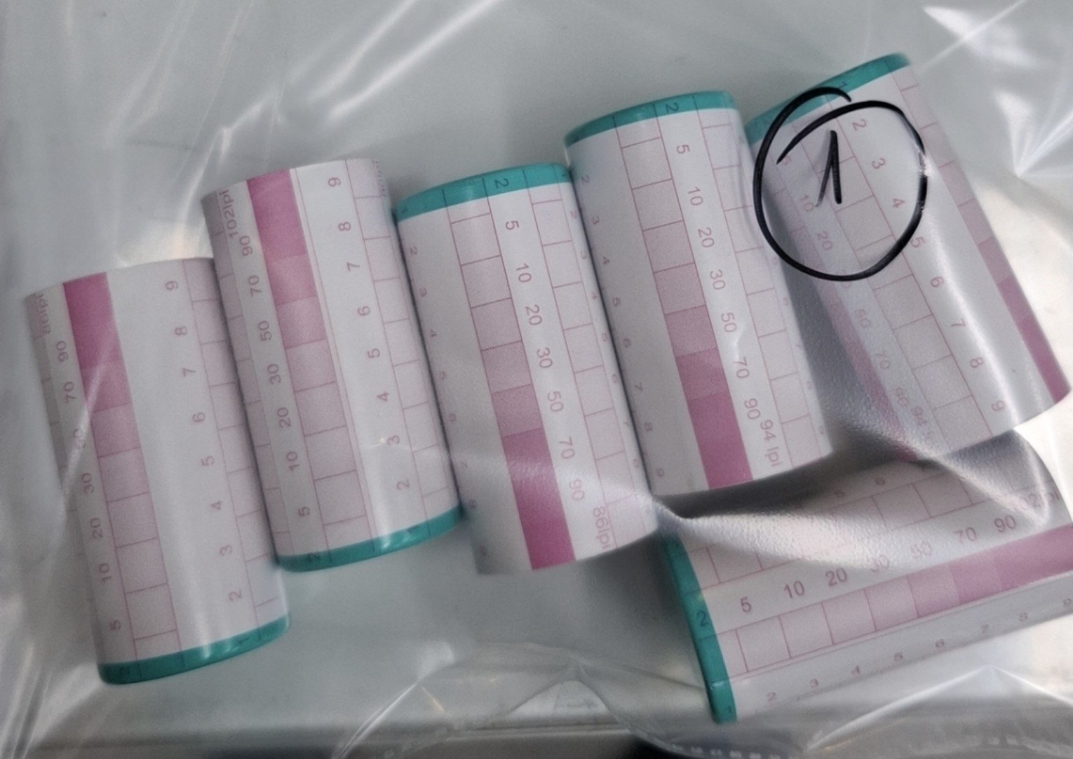 Viscosity test strips for process control